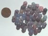 50 8mm Matte Amethyst & Pink Striped Mix Bumpy Nuggets